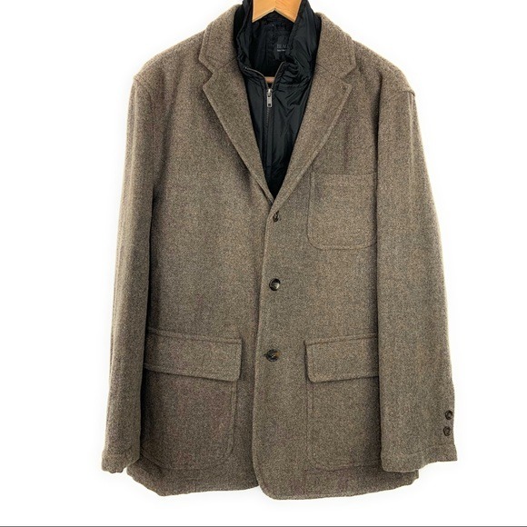 Black Saks 5th Avenue Wool Lined Winter Coat