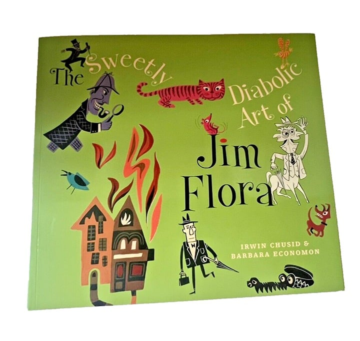 Sweetly Diabolic Art of Jim Flora Abstract Soft Cover with Flaps Table Art Book