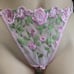 Dainty PINK Floral Lace Underwire Bra & Thong Panty Panties Set XL NWOT