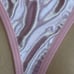 Dainty PINK Floral Lace Underwire Bra & Thong Panty Panties Set XL NWOT