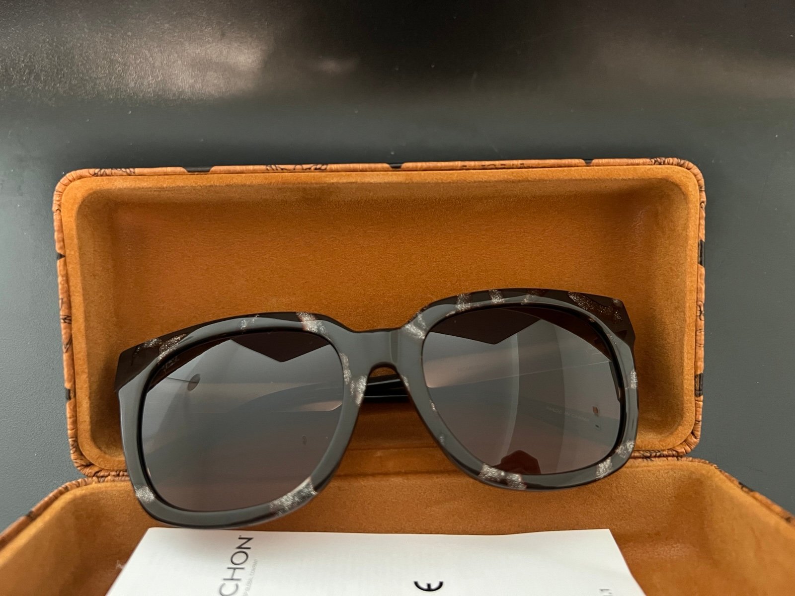 MCM 55mm Modified Rectangle Sunglasses BROWN