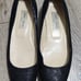 JIMMY CHOO Black Glitter Fabric Flats SHOES size 39