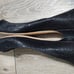 JIMMY CHOO Black Glitter Fabric Flats SHOES size 39