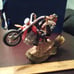VINTAGE COLLECTIBLE SKELETON ON MOTORCYCLE 1990s