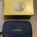 NEW Chanel navy and gold holiday pouch