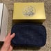 NEW Chanel navy and gold holiday pouch