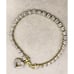 Gold Plated Sterling Silver CZ Tennis Bracelet With Dangle Heart Charm