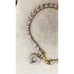 Gold Plated Sterling Silver CZ Tennis Bracelet With Dangle Heart Charm