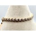 Gold Plated Sterling Silver CZ Tennis Bracelet With Dangle Heart Charm