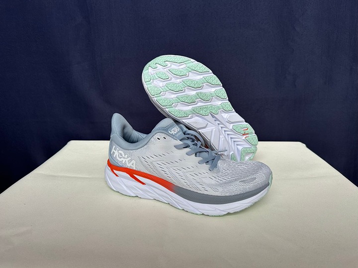 Size 10.5B - Hoka One One Women Clifton 8 Blue Fog/Plein Air Shoes Sneakers