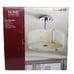 Home Decorators Bourland 3-Light Chrome Polished Semi-Flush Light 11x14 OPEN BOX