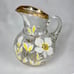 Vintage Hand Painted Glass Pitcher