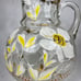 Vintage Hand Painted Glass Pitcher