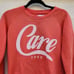 Zoe Karssen Women Carefree Sweatshirt Cotton Long Sleeve Crew Neck Red Size S