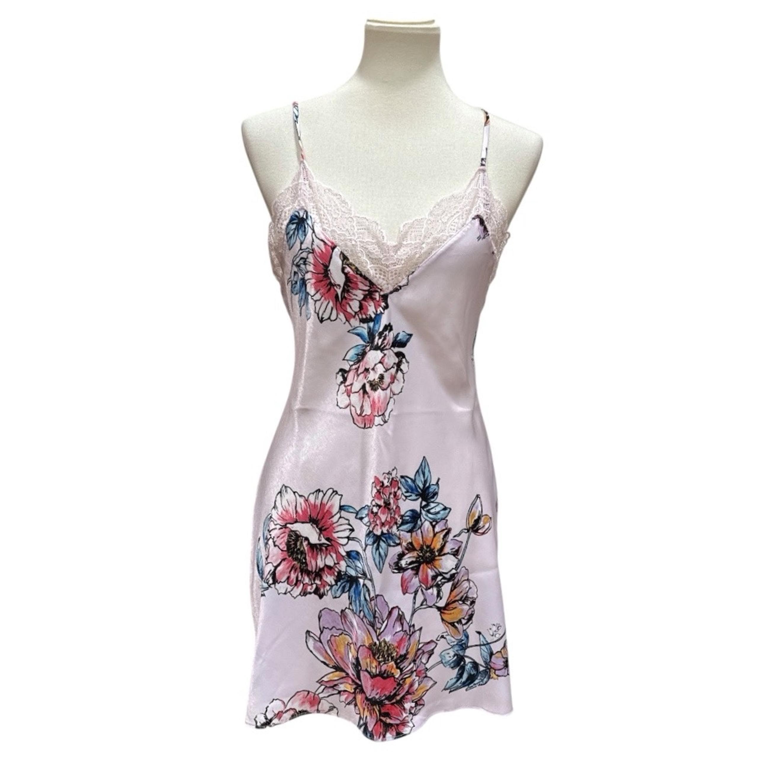 In Bloom By Jonquil Satin Lace Chemise Slip Size Small
