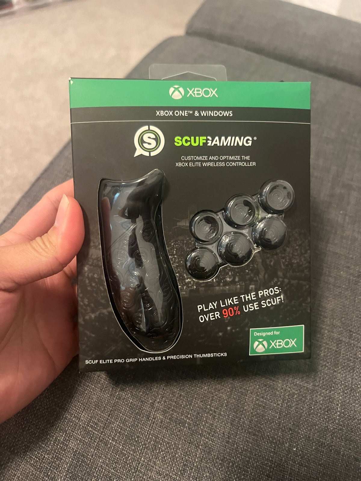 Scuf Thumbsticks and Grip - Black for Xbox One Elite Controllers