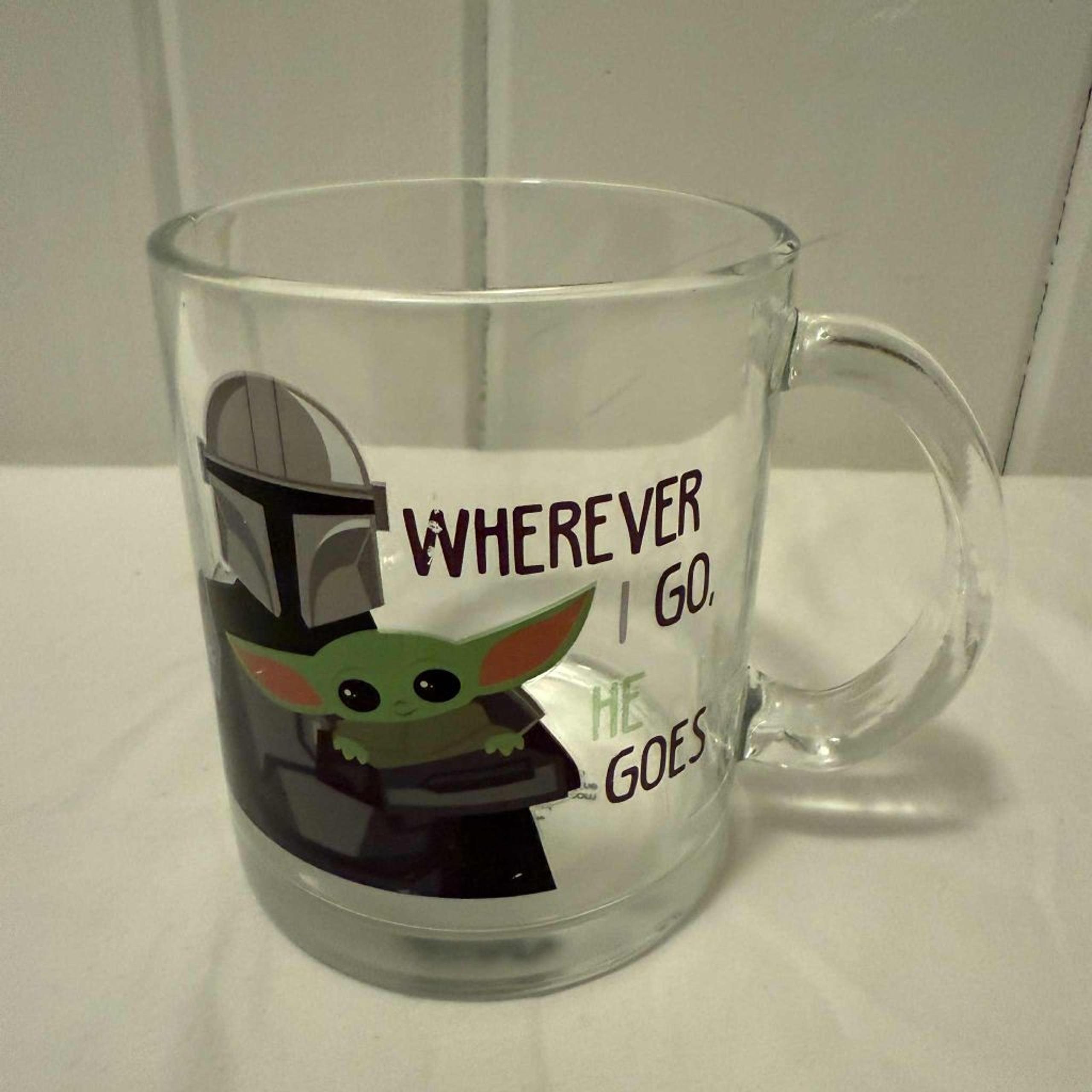 Star Wars The Mandalorian Clear Glass Mug