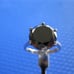 4.55ct 100% REAL NATURAL BLACK DIAMOND RING, CERTIFICATE,FR EE DIA TESTER Size 5