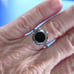 4.55ct 100% REAL NATURAL BLACK DIAMOND RING, CERTIFICATE,FR EE DIA TESTER Size 5