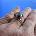 4.55ct 100% REAL NATURAL BLACK DIAMOND RING, CERTIFICATE,FR EE DIA TESTER Size 5