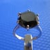 4.55ct 100% REAL NATURAL BLACK DIAMOND RING, CERTIFICATE,FR EE DIA TESTER Size 5