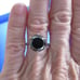 4.55ct 100% REAL NATURAL BLACK DIAMOND RING, CERTIFICATE,FR EE DIA TESTER Size 5