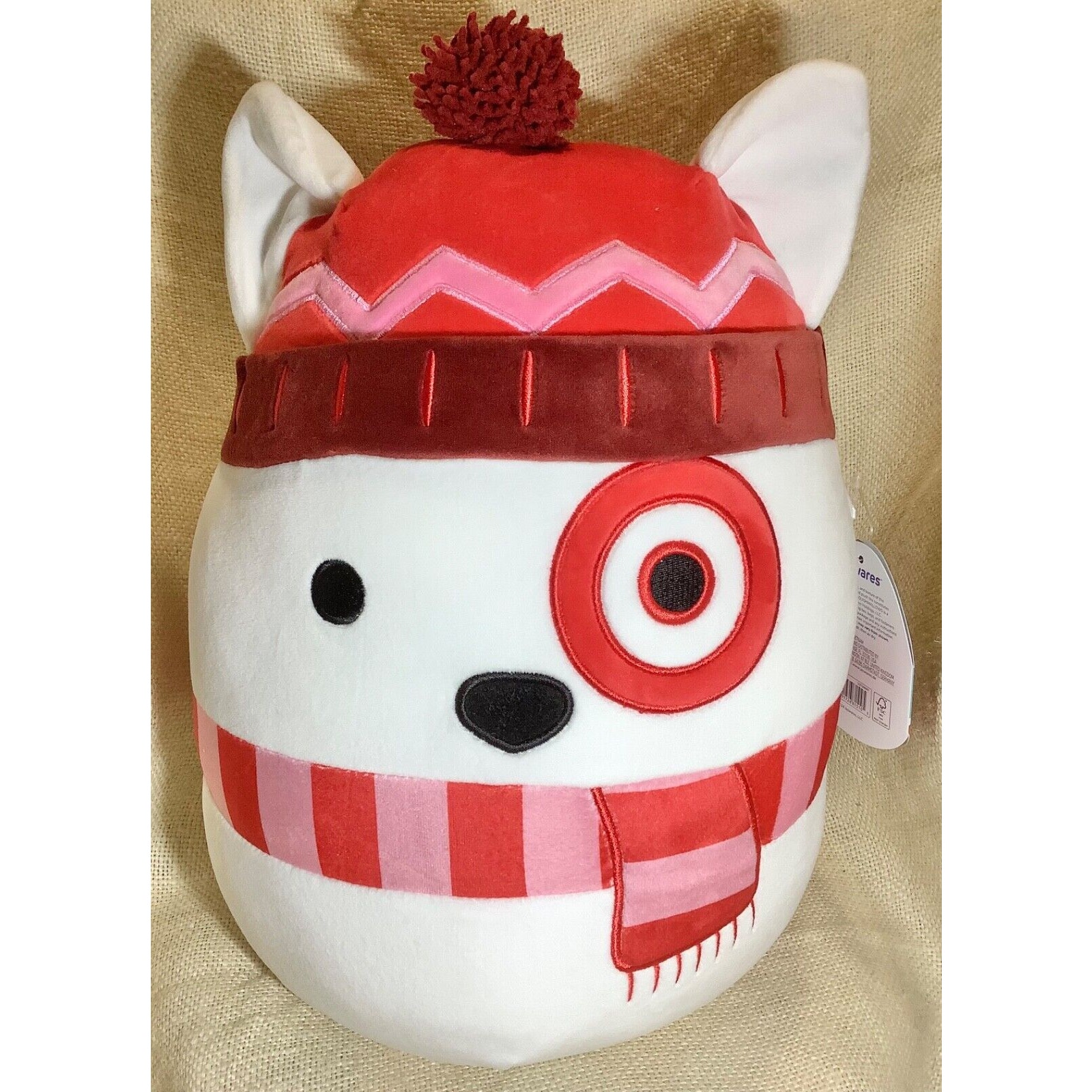 NWT Jazwares SQUISHMALLOWS 14 inch TARGET mascot Bullseye puppy dog