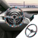 NEW JDM UNIVERSAL 350MM STICKERBOMB Acrylic Deep Dish 6 Holes Steering Wheel