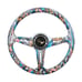 NEW JDM UNIVERSAL 350MM STICKERBOMB Acrylic Deep Dish 6 Holes Steering Wheel