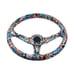 NEW JDM UNIVERSAL 350MM STICKERBOMB Acrylic Deep Dish 6 Holes Steering Wheel