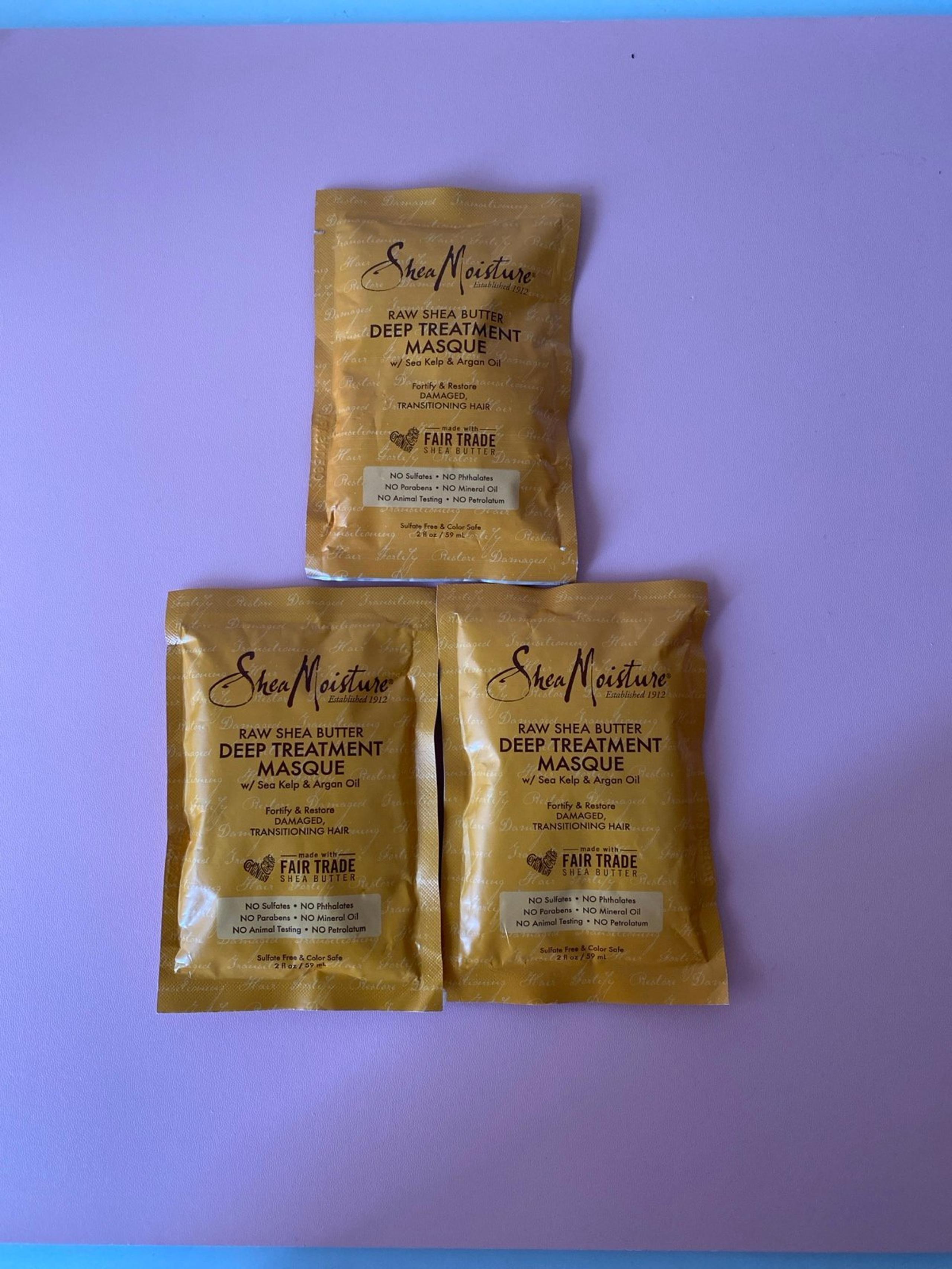 3 Shea moisture hair masque