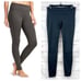 Athleta Dark Grey Polartec Power Stretch Fleece Lined Thermal Tights Leggings