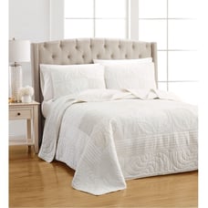 Martha Stewart Collection Wedding Rings 100% Cotton Full Bedspread Full