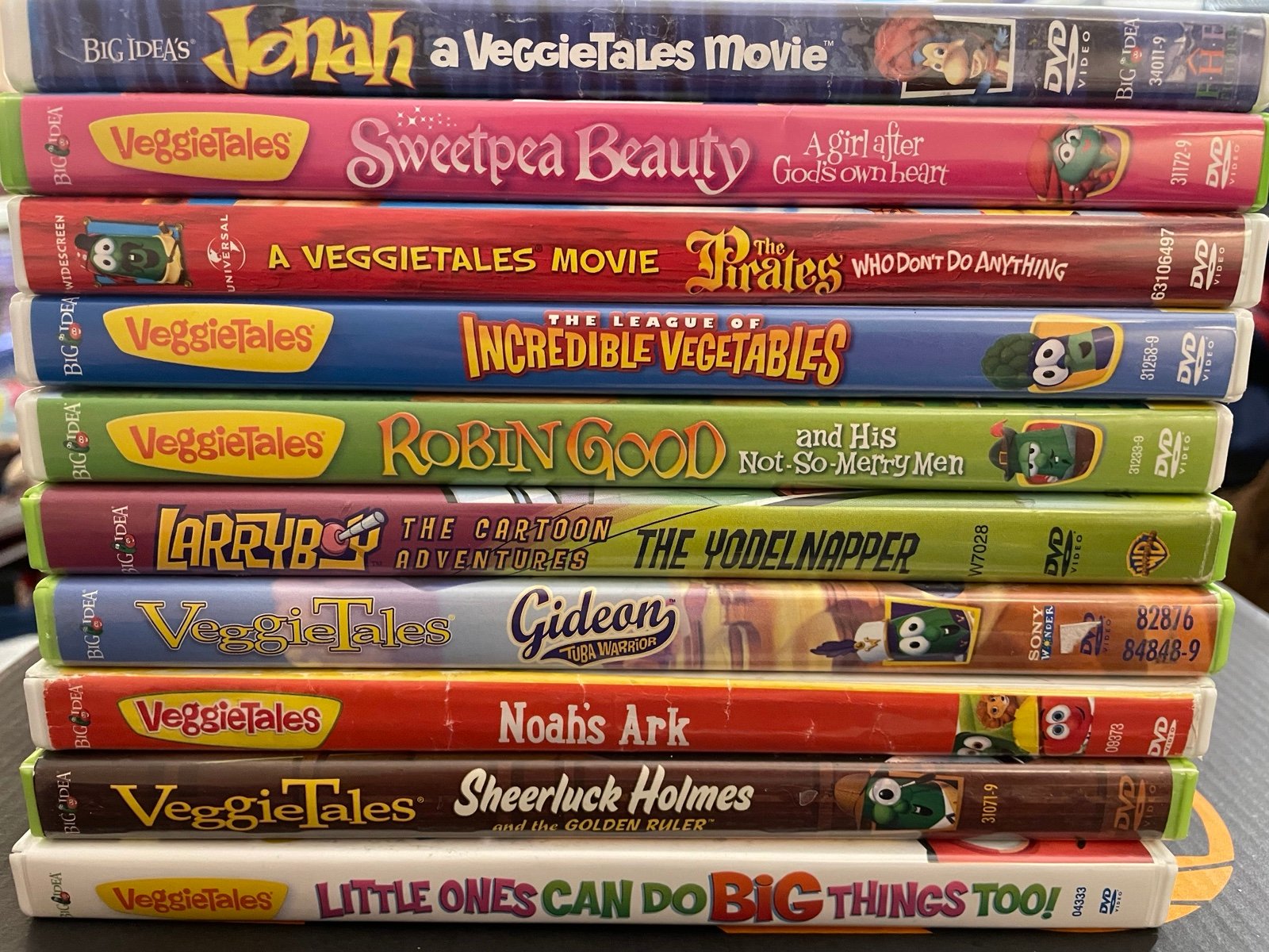 HUGE BUNDLE OF 10 PACK OF VEGGIETALES DVDS (DVD) BUNDLE #2