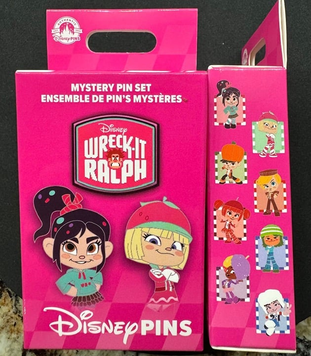 Disney Parks Wreck-It Ralph Sugar Rush Racers Mystery Pin Set Unopened - 2 Pins