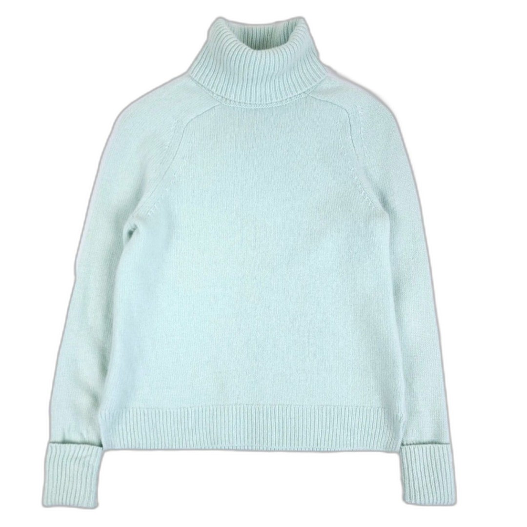 mint green turtleneck sweater