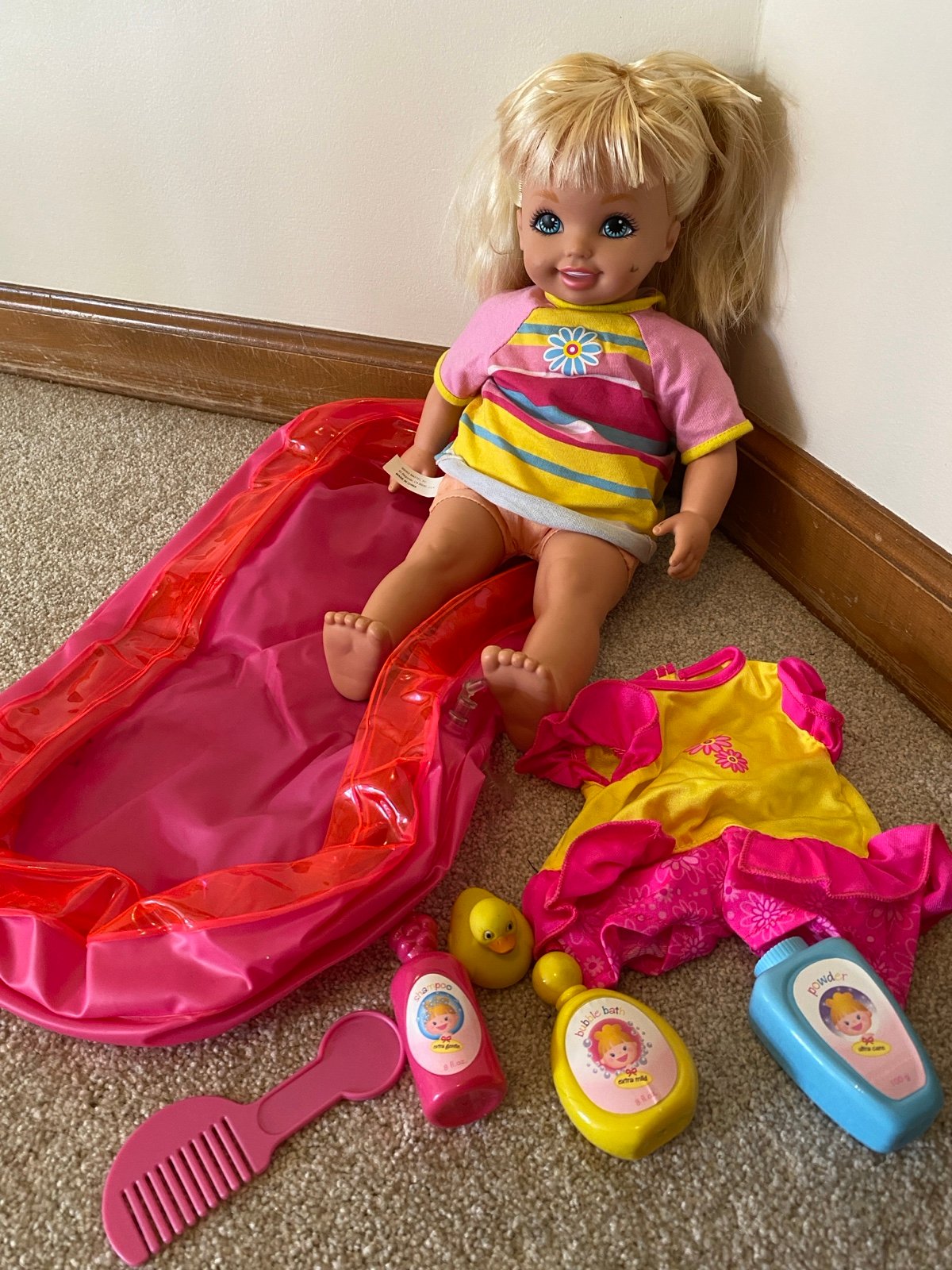 Cuddly Soft Kelly 2002 Doll From Bath to Bed - Sister of Barbie