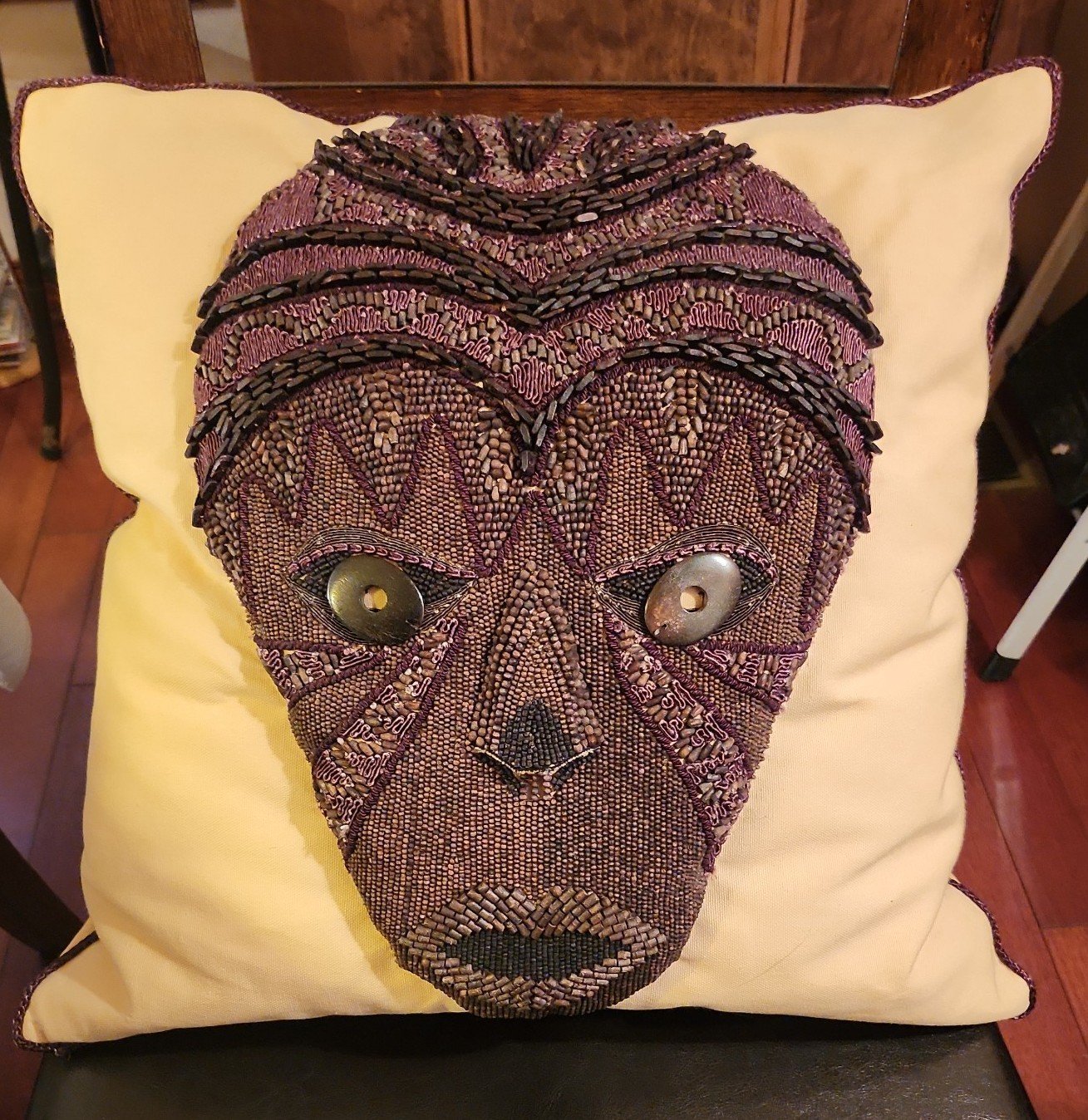 Ankasa African Mask Pillow