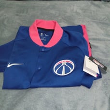 Nike men's showtime jacket NBA wizards city edition cherry blossom size m