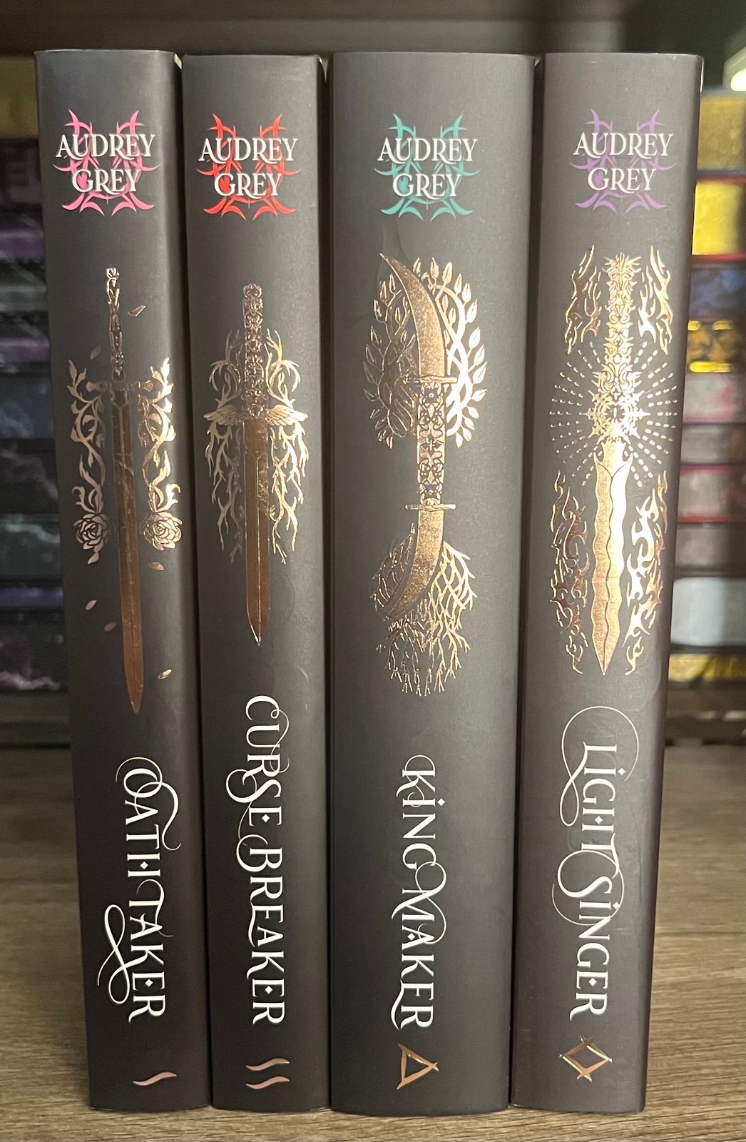 Bookish Box Signed Exclusives Kingdom of Runes Series by Audrey Grey