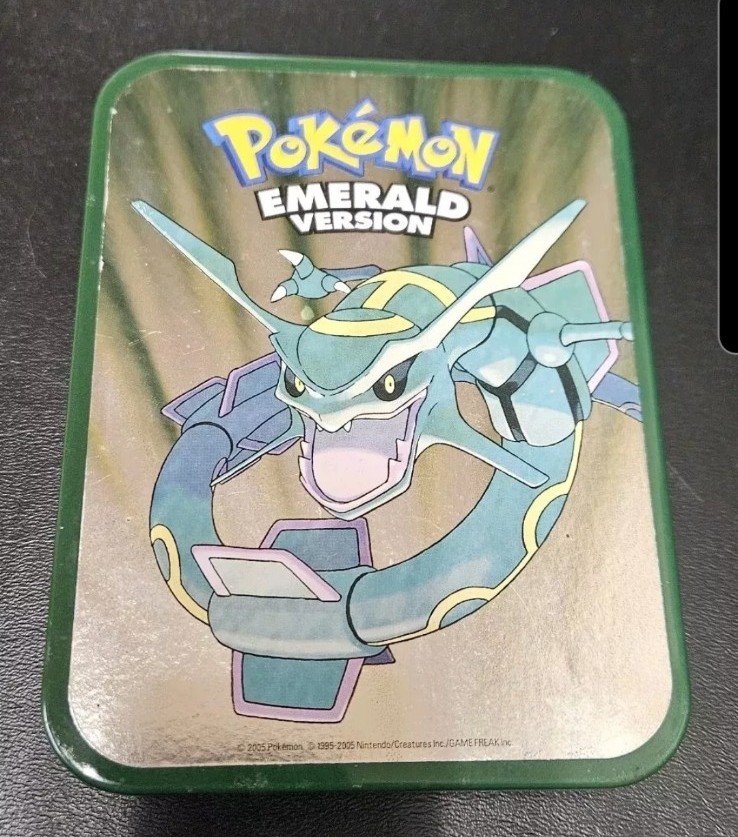 POKEMON: Emerald Version Pre-Order Collectors Tin Box 2005 rare Nintendo