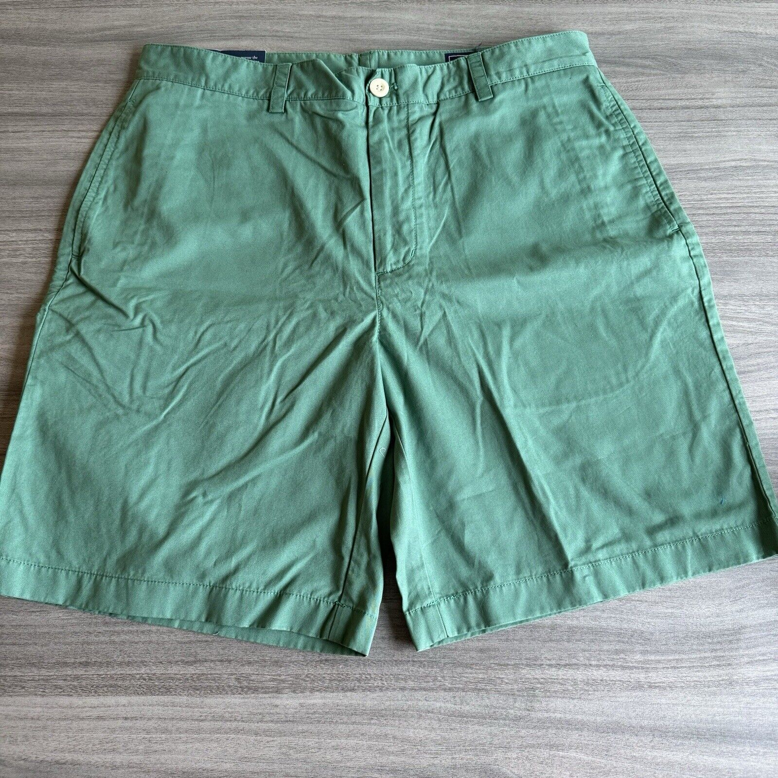 Vineyard Vines Twill Classic Fit 9” Club Shorts Starboard Green Men’s 34” Waist