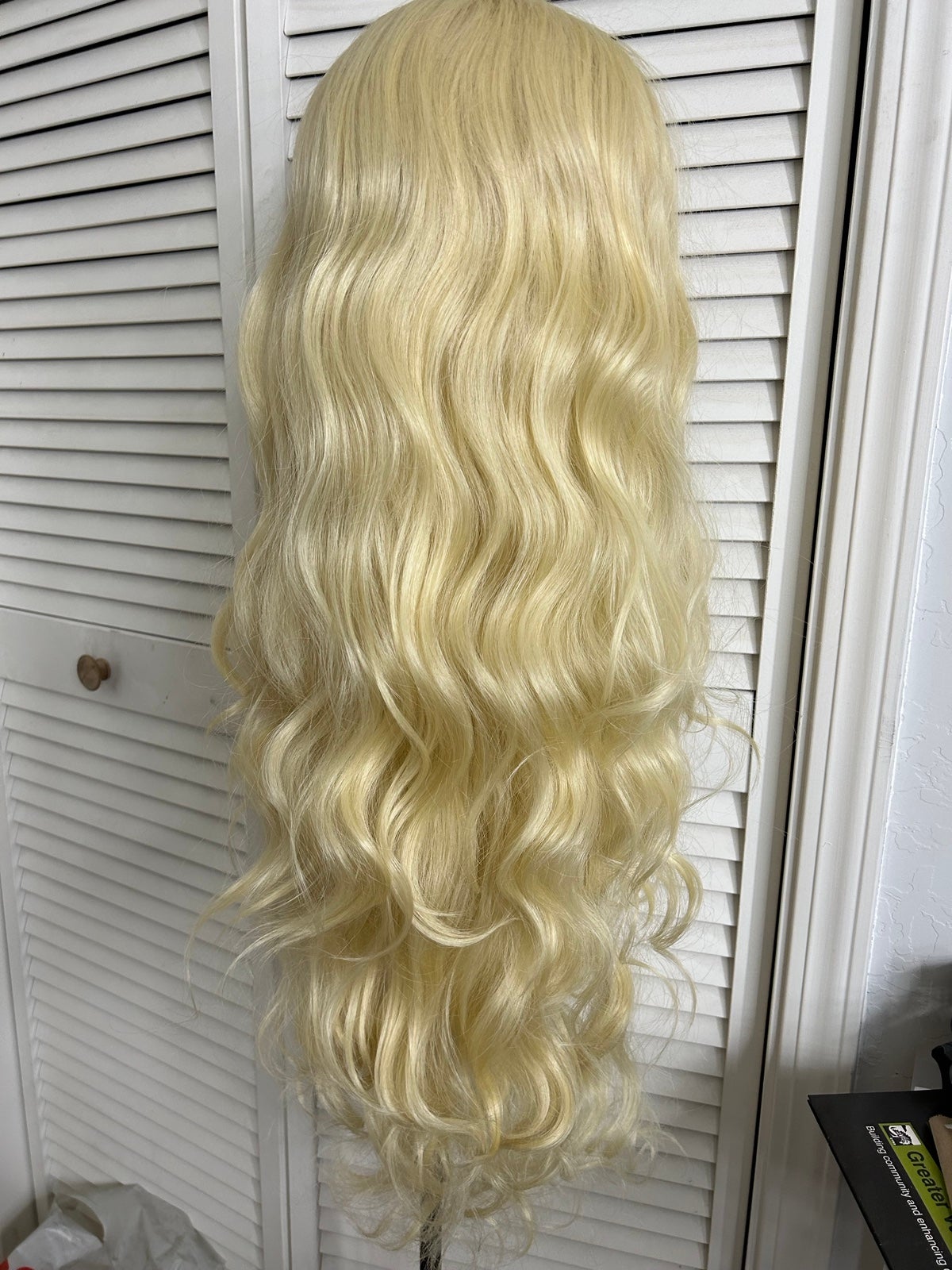 24 inch blond wig