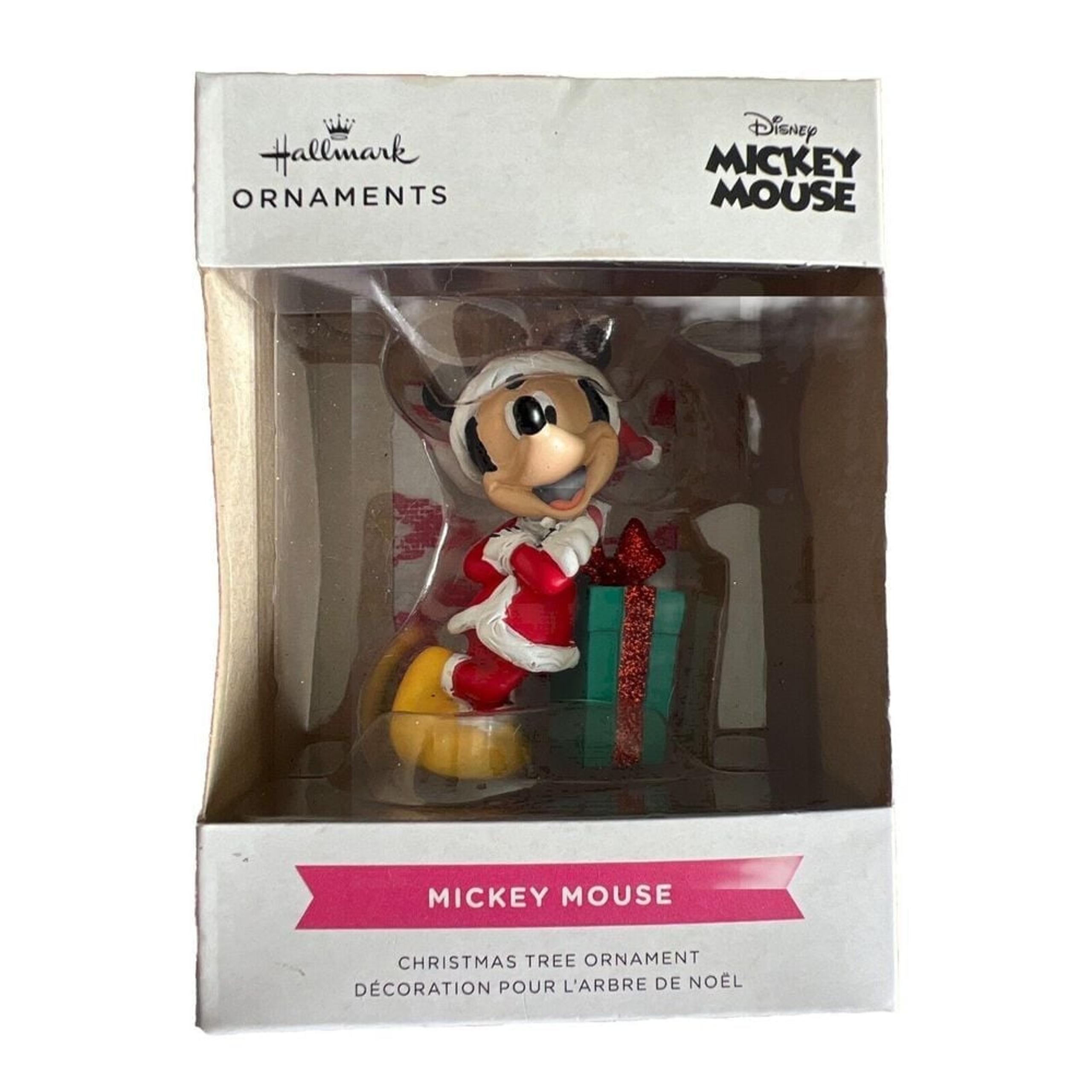 Hallmark Disney Mickey Mouse and Present Christmas Ornament 2024-NIB