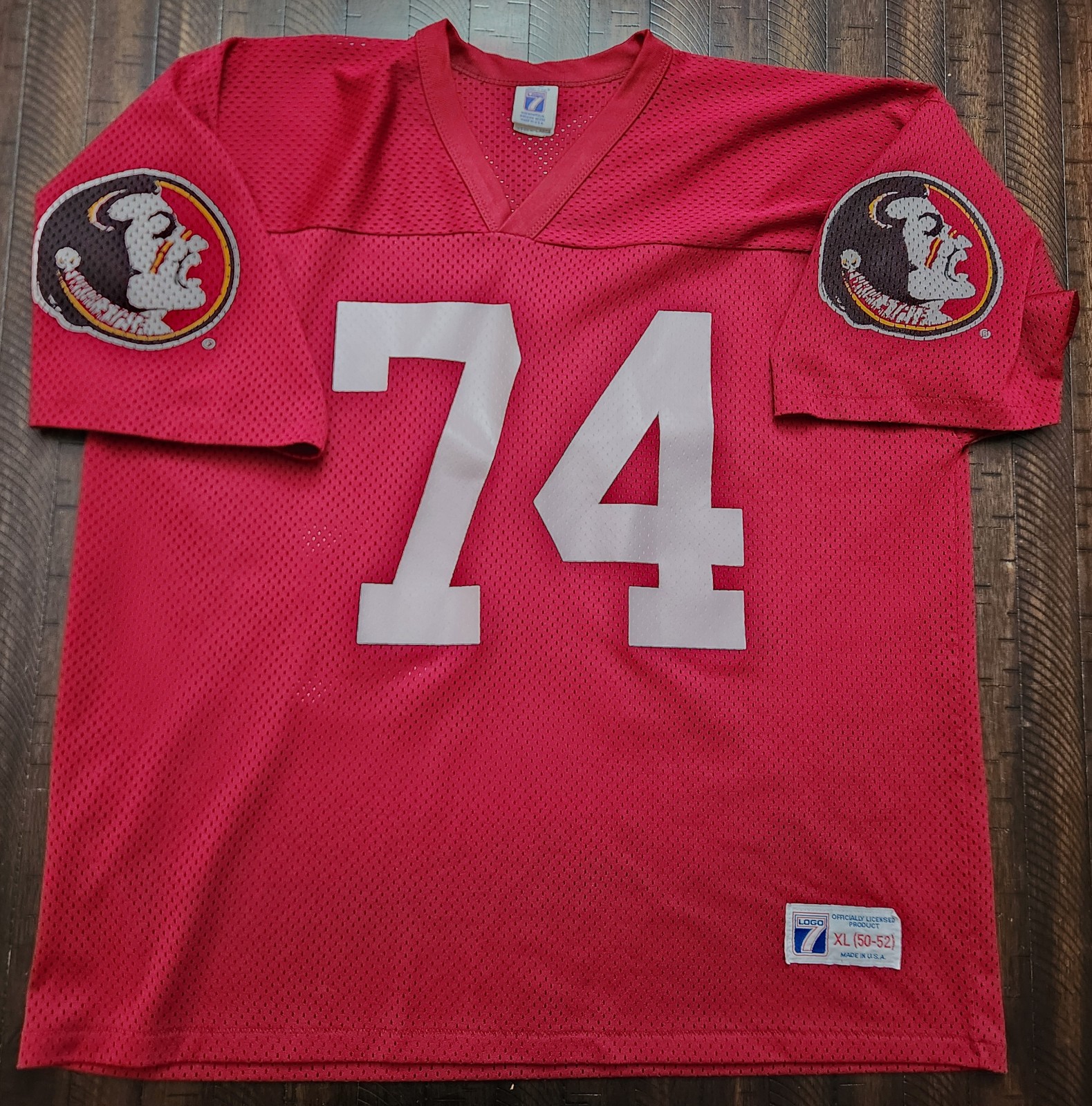 Vintage Logo 7 Florida State Seminoles Jersey Mens XL Red. Very good condition.