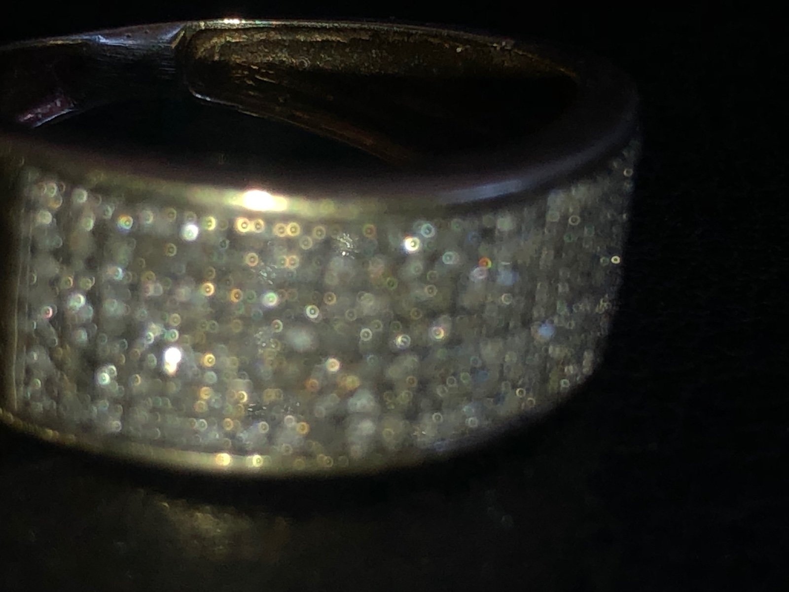 10 karat Gold Genuine Diamonds cut down to size 7