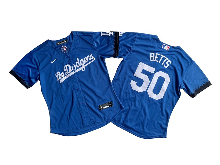 Women's Los Angeles Dodgers Mookie Betts Royal City Connect Replica Jersey