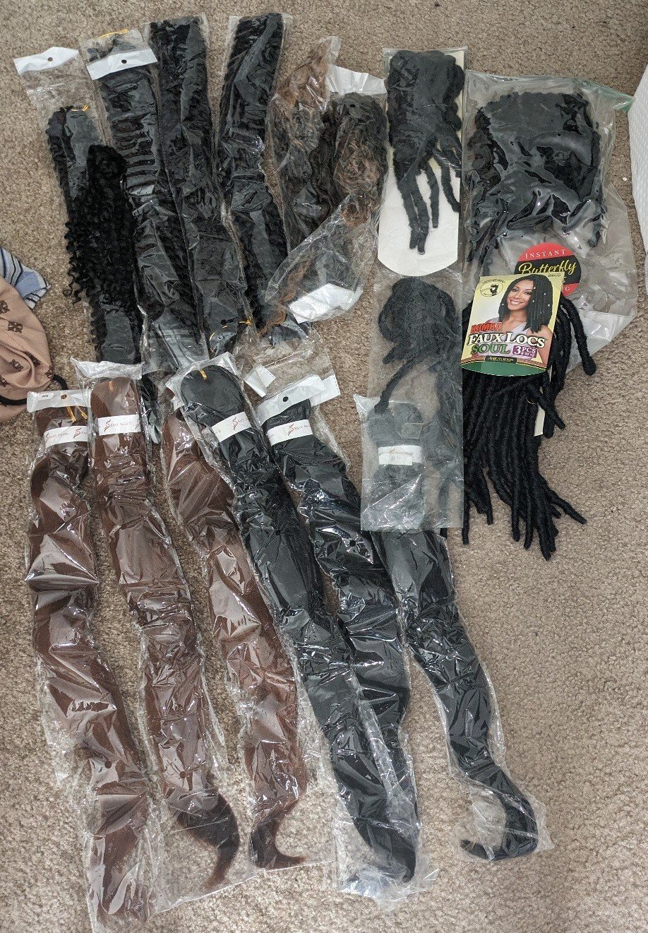 Braiding hair bundle