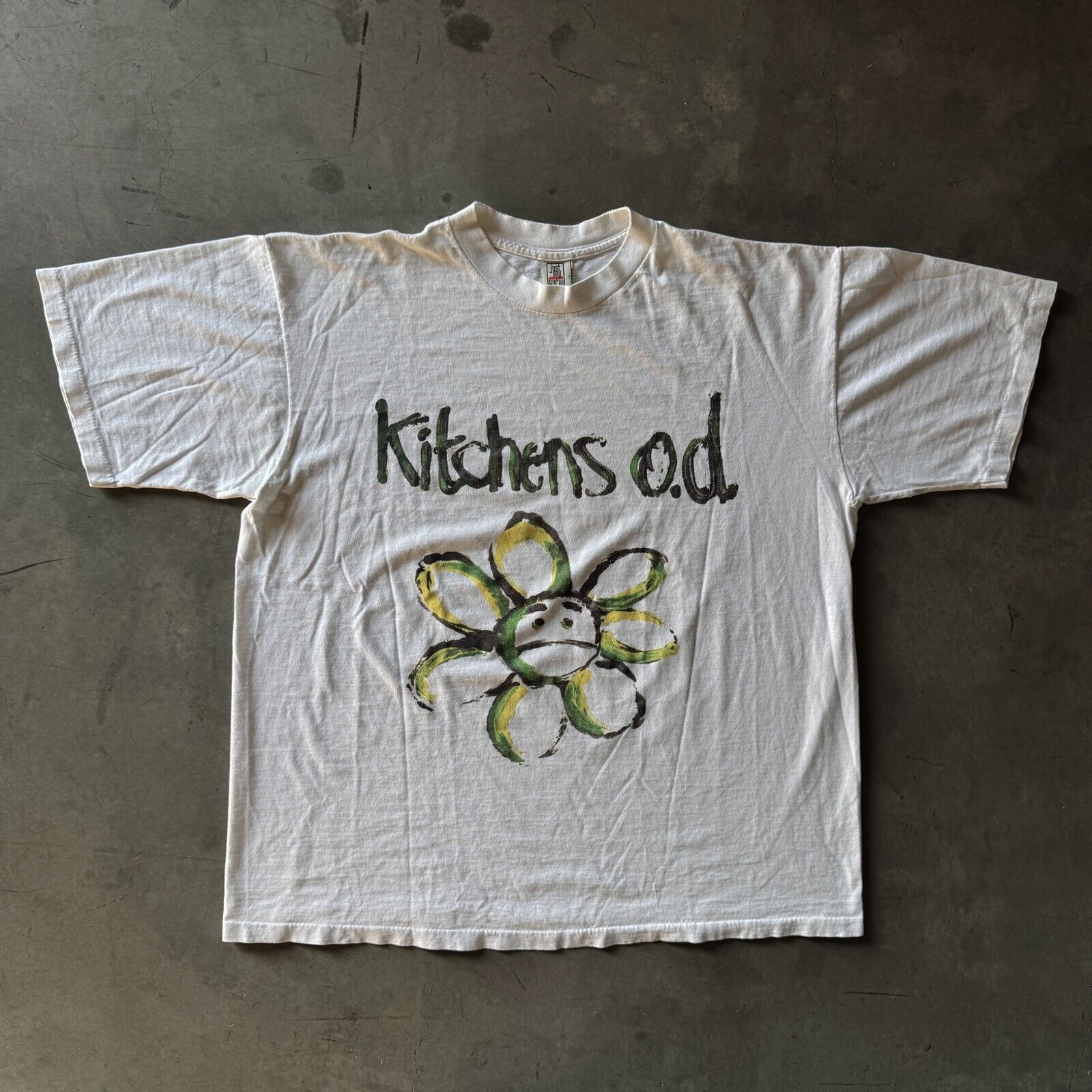 Vintage 90s Kitchens of Distinction English Rock Band T-Shirt XL Shoegaze White