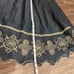 Rare Vtg Y2K Apple Bottom Jeans Denim Midi Dress Embroidered Scalloped Strapless